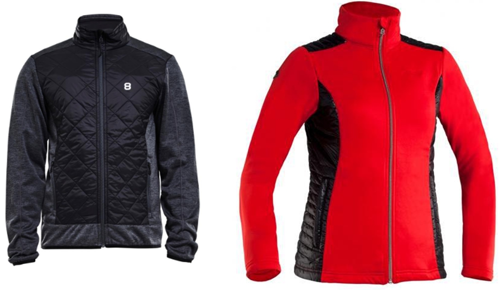 На фото – мужская и женская куртки-толстовки шведского бренда Altitude