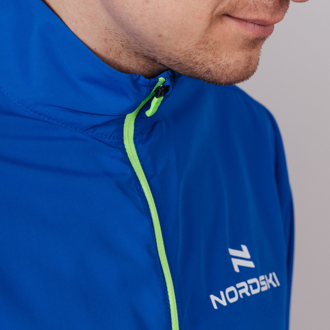 Мужская куртка для бега Nordski Motion vasilek-yellow