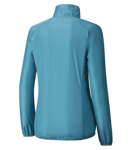 Куртка для бега женская Mizuno Impulse Impermalite синяя