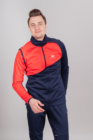 Мужская лыжная куртка Nordski Premium blueberry-red