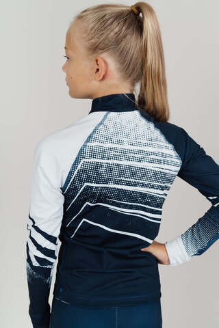 УЦЕНКА-Детский и подростковый лыжный гоночный костюм (РУБАШКА) Nordski Jr Pro pearl blue