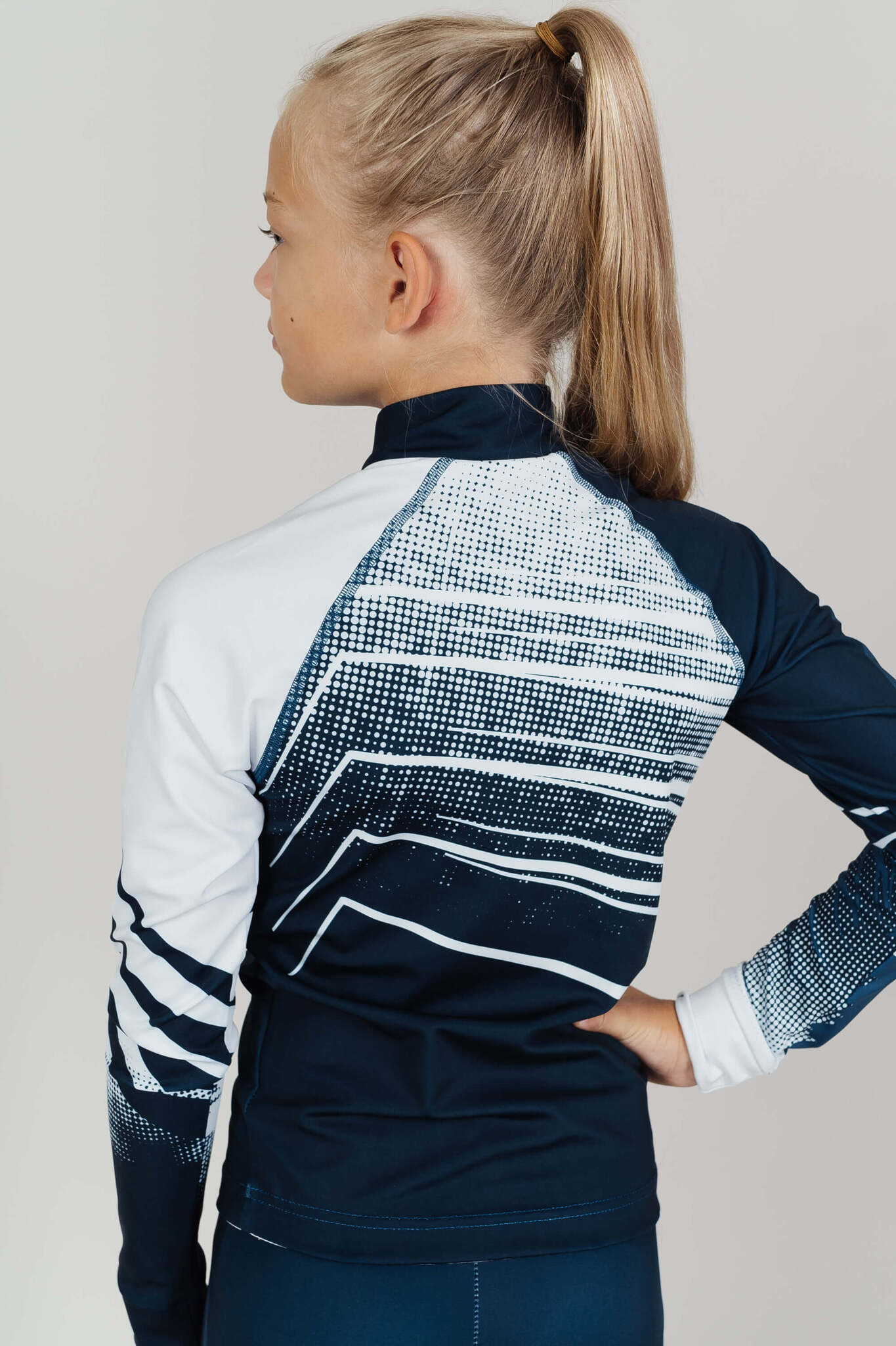 УЦЕНКА-Детский и подростковый лыжный гоночный костюм (РУБАШКА) Nordski Jr Pro pearl blue - 4