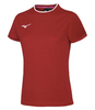 Mizuno Tee женская беговая футболка красная - 1