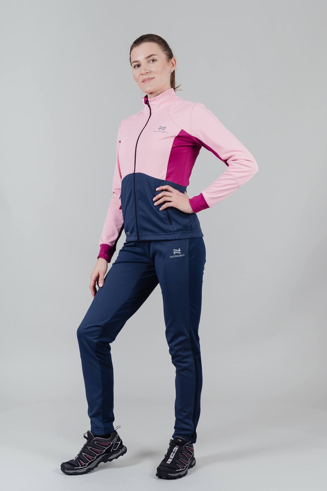 Nordski Pro тренировочные лыжные брюки женские blue - 7