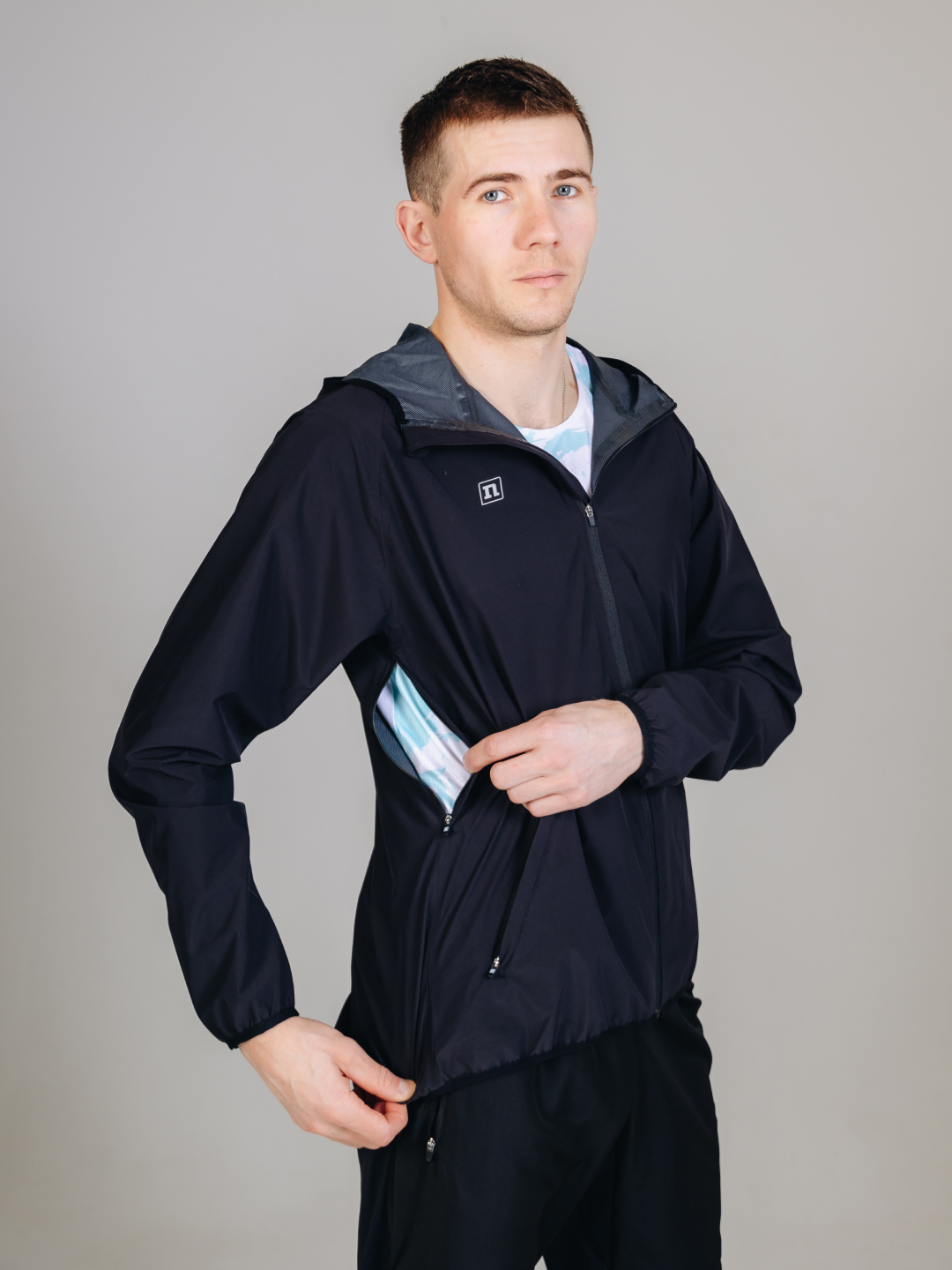 Мужская ветрозащитная куртка Noname Storm Jacket 26 черная - 7
