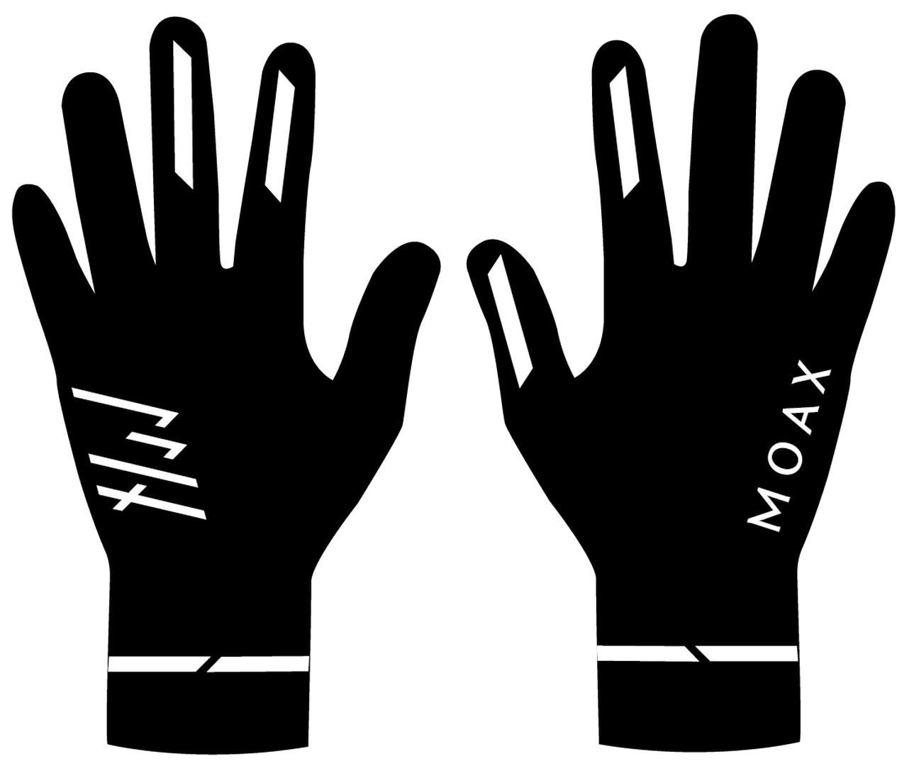 Перчатки для бега Moax Speed Pro черные