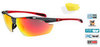 Спортивные очки goggle RAVEN race black/red - 1