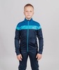 Детский разминочный лыжный костюм Nordski Jr Drive blueberry - 1