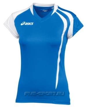 Asics T-Shirt Fanny Lady футболка волейбольная женская синяя - 1