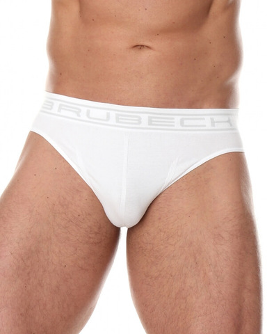 Мужские трусы слипы Brubeck Comfort Cotton белые