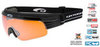 Лыжные очки-маска goggle линия Shima черно-оранжевые - 1