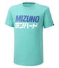 Mizuno Runbird Tee беговая футболка мужская голубая - 1