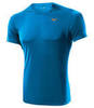 Беговая футболка мужская Mizuno DryLite Core Tee синяя - 1