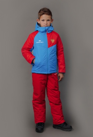 Nordski Jr National 2.0 утепленный лыжный костюм детский red
