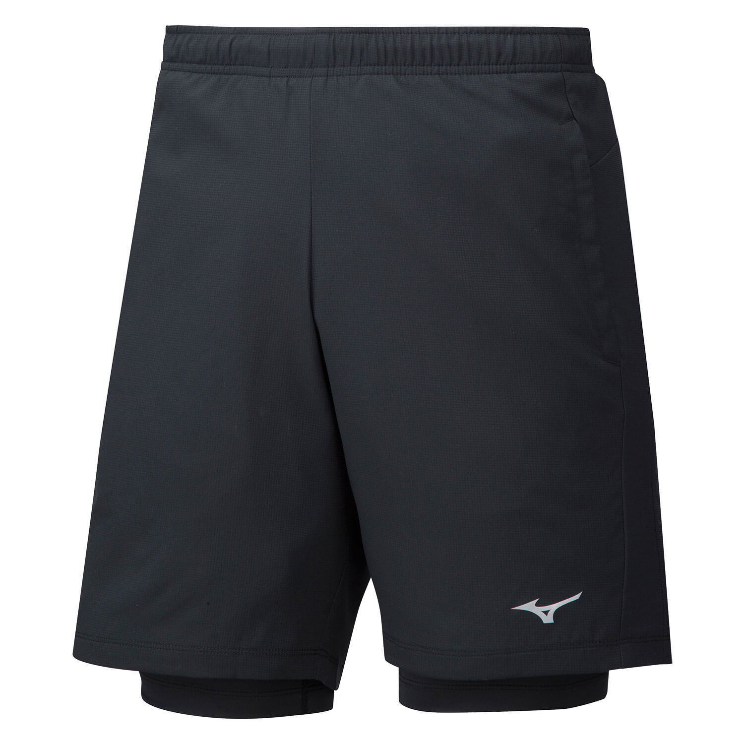 Mizuno Impulse 7.5 2 In 1 Short шорты для бега мужские черные