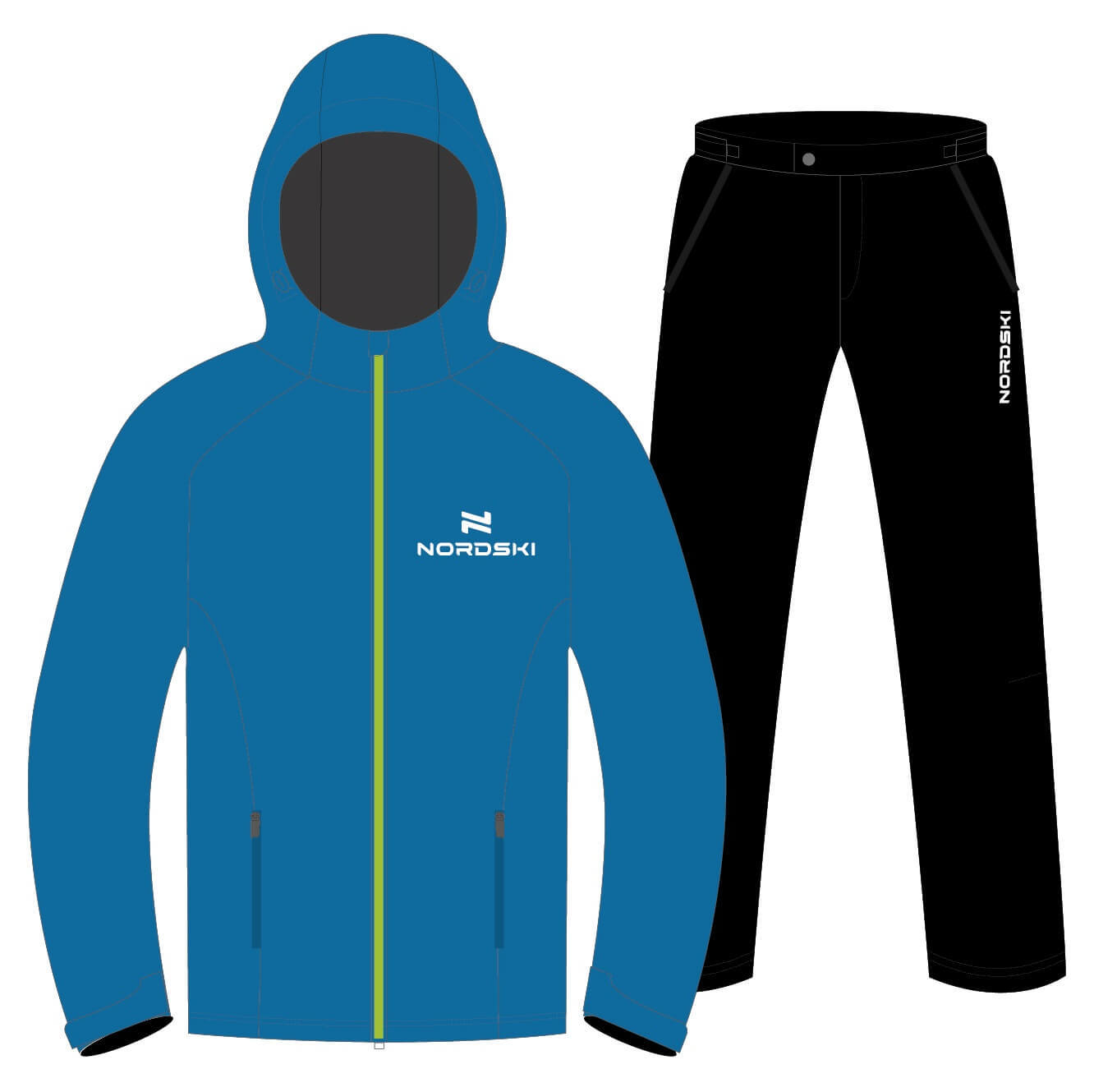 Nordski Light утепленный ветрозащитный костюм мужской - 9