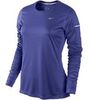 Футболка Nike Miler LS UV Top (W) /Рубашка беговая синяя - 1