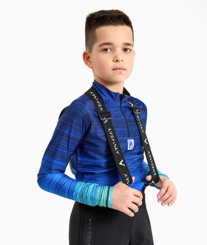Детские разминочные лыжные штаны Arswear Softshell Race Kids черные