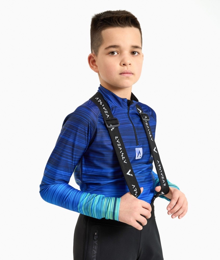 Детские разминочные лыжные штаны Arswear Softshell Race Kids черные - 4