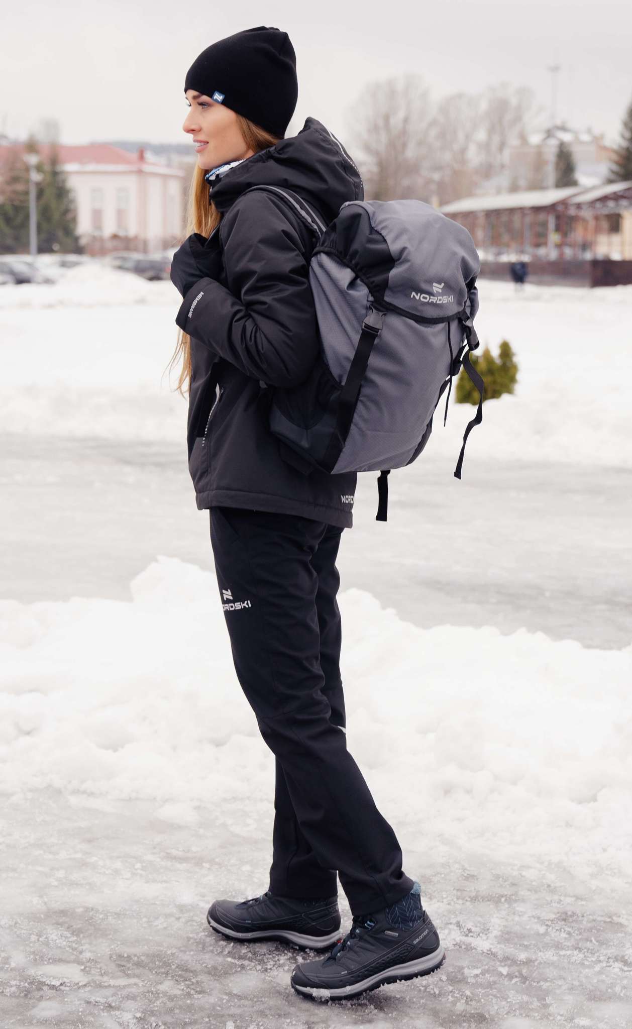 Nordski Urban утепленный лыжный костюм женский black - 4