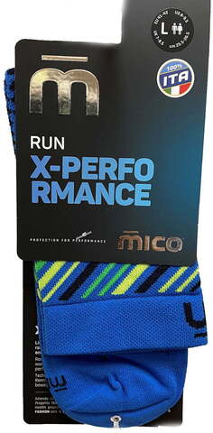 Спортивные носки средней высоты Mico X-Performance Run синие