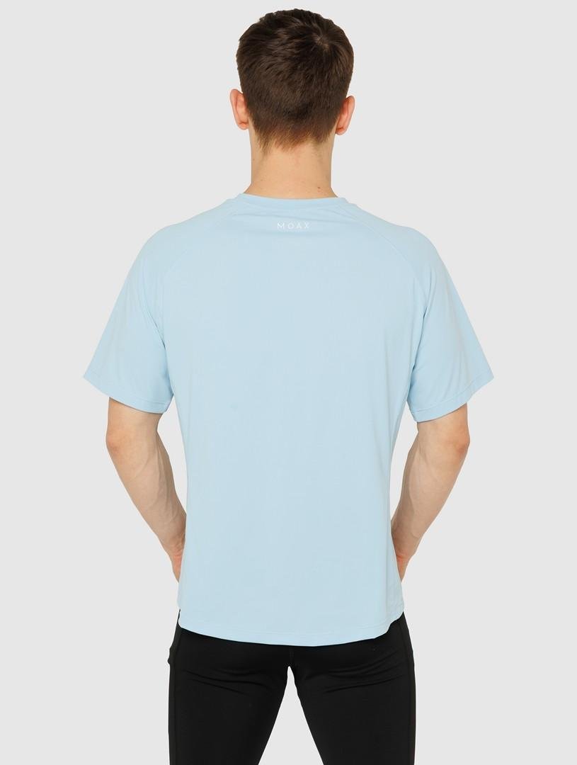 Мужская спортивная футболка Moax Move голубая - 2