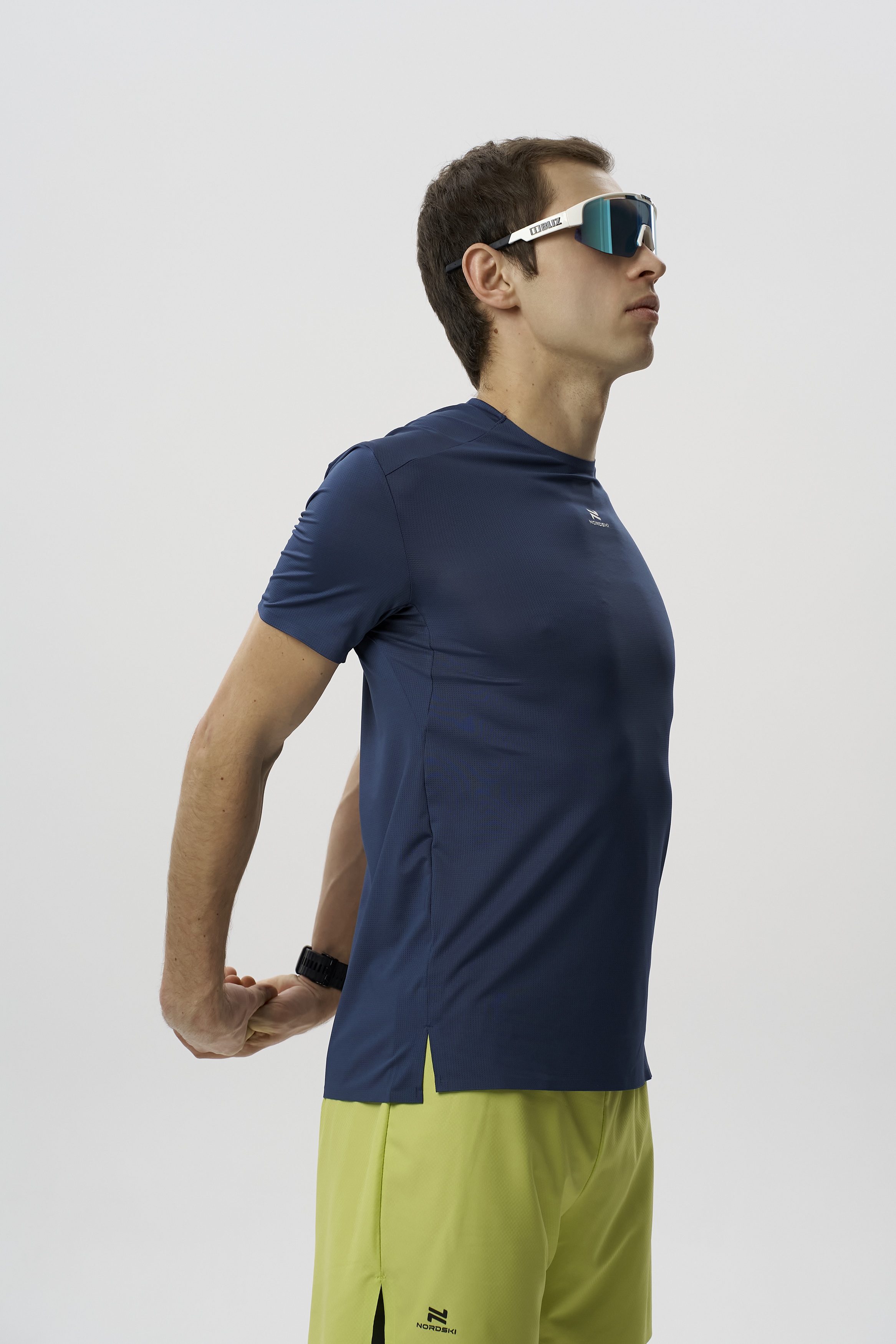 Мужская тренировочная футболка Nordski Road deep ocean - 2