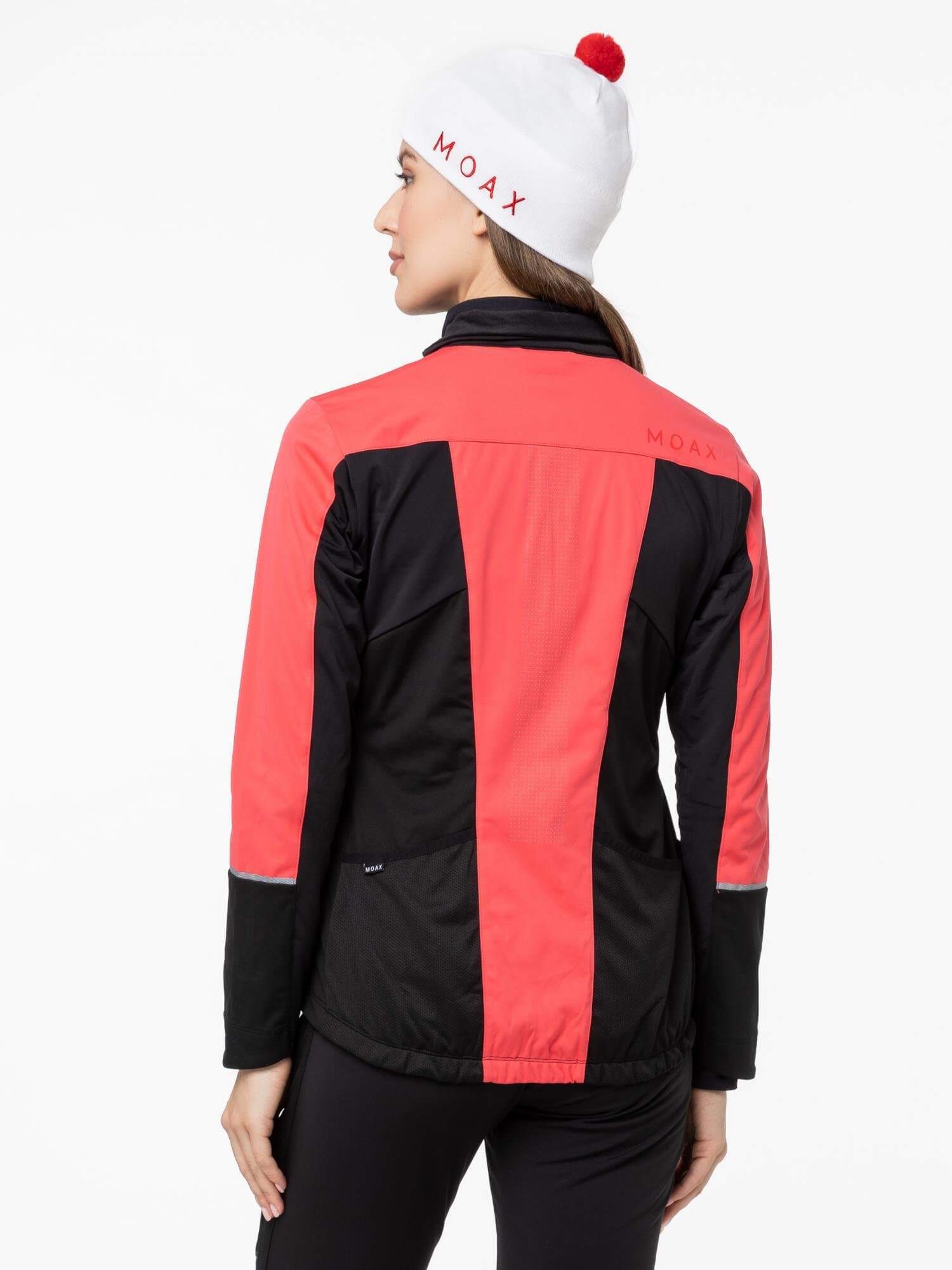 Женская лыжная куртка Moax Uhta Softshell Light ягодная - 6