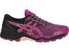 Кроссовки-внедорожники для бега женские Asics GEL-Fujitrabuco 6 черные-фиолетовые - 1