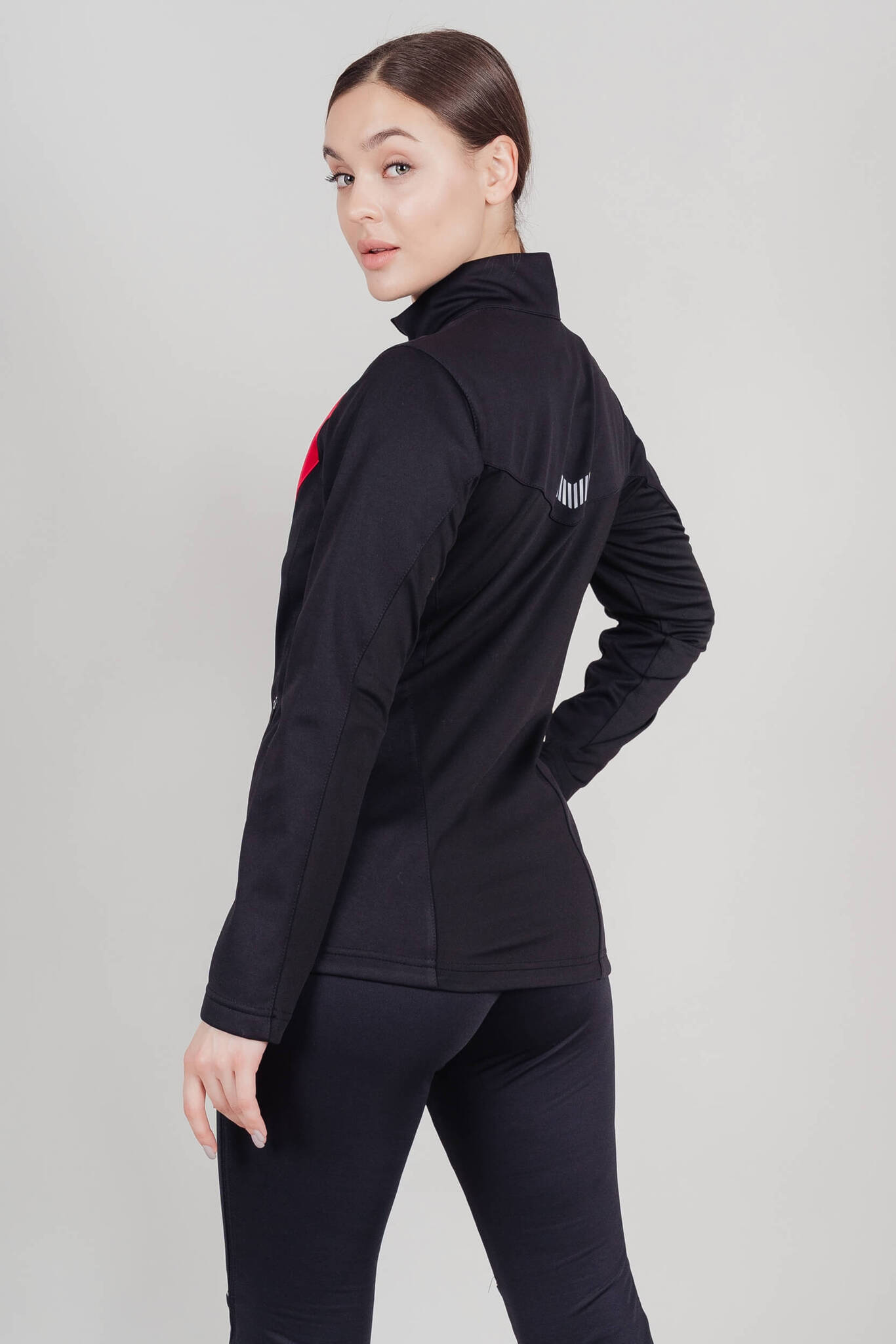 Женский утепленный разминочный костюм Nordski Base Premium black-pink - 4
