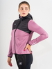 Женская гибридная ветровка с капюшоном Noname Hybrid Run Jersey 23 WOS berry-black - 3
