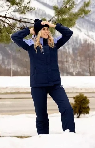 Женская лыжная утепленная куртка Nordski Mount 2.0 dark blue-lavender