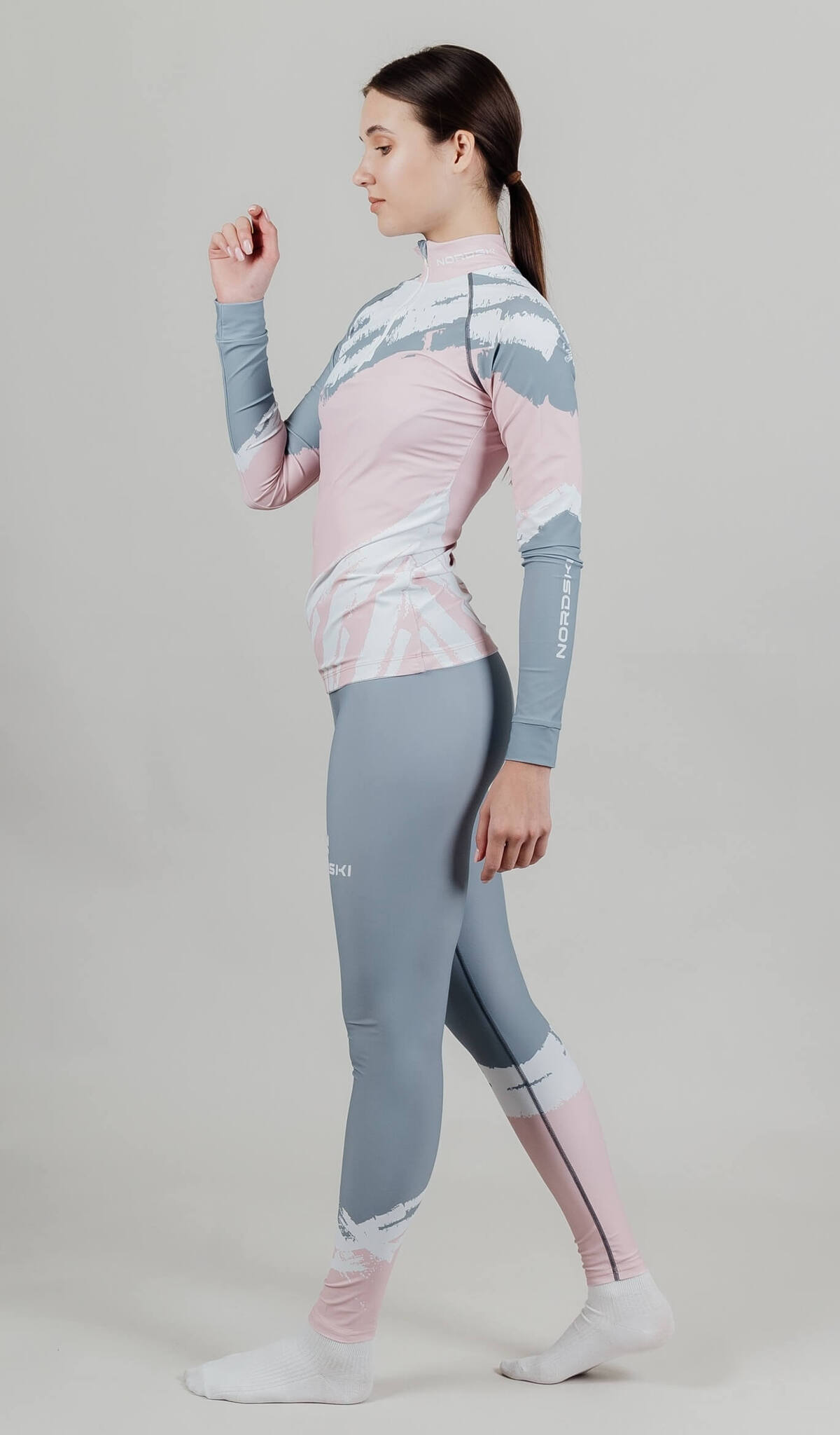 Женский лыжный гоночный костюм Nordski Premium soft pink - 7