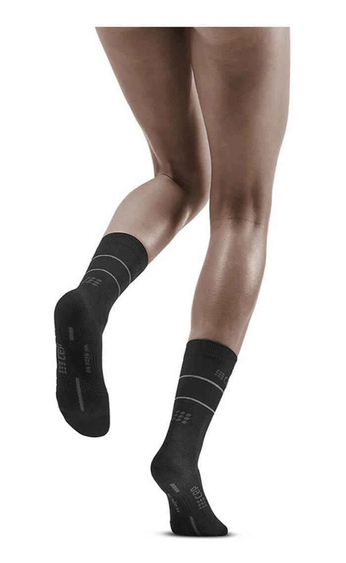 Женские компрессионные носки CEP Reflective черные - 7