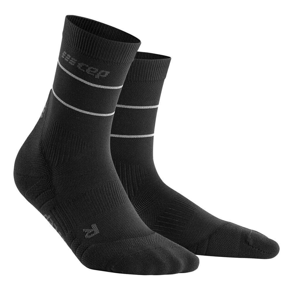 Женские компрессионные носки CEP Reflective черные