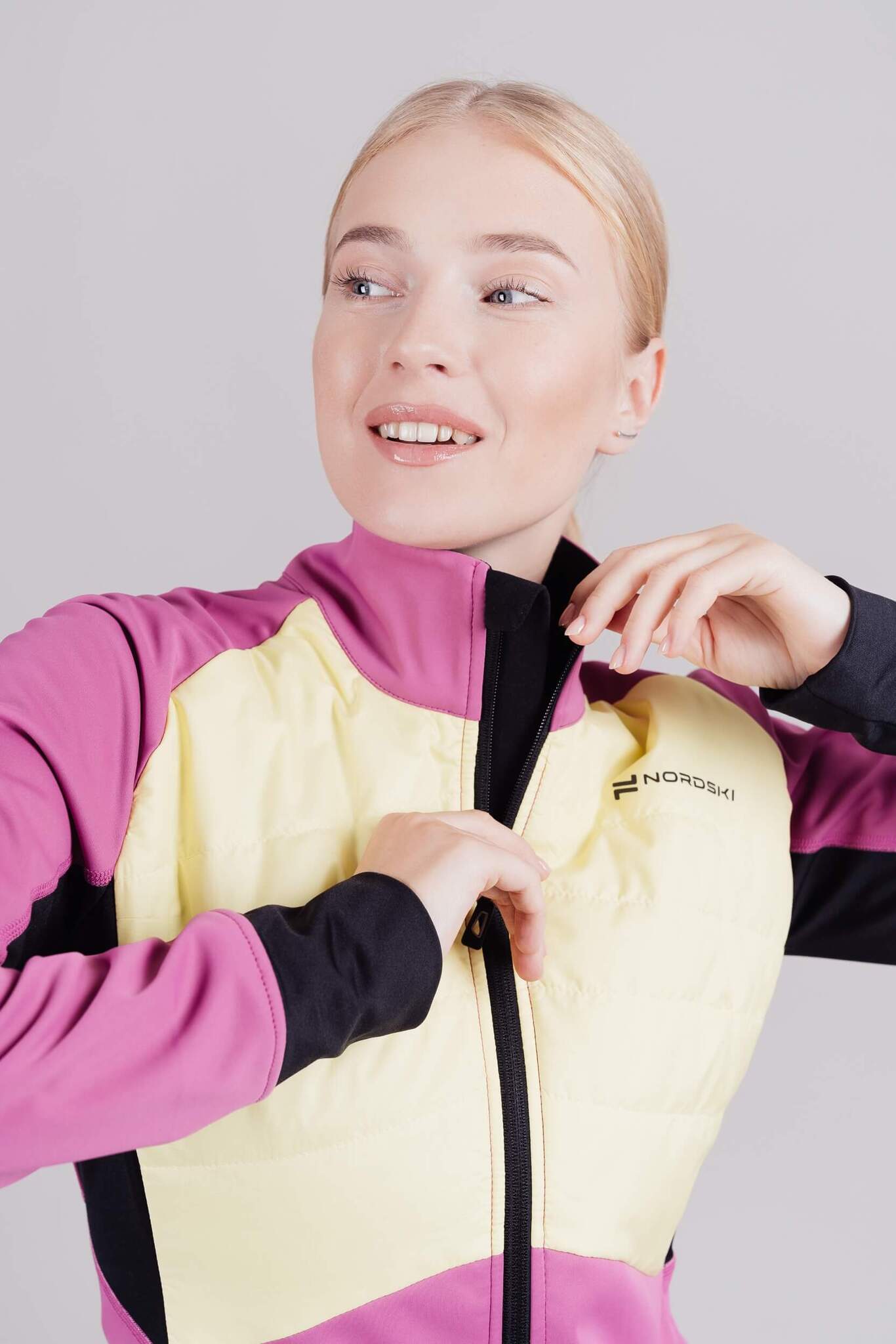 Женская куртка для лыж и бега Nordski Hybrid Pro fuchsia - 4