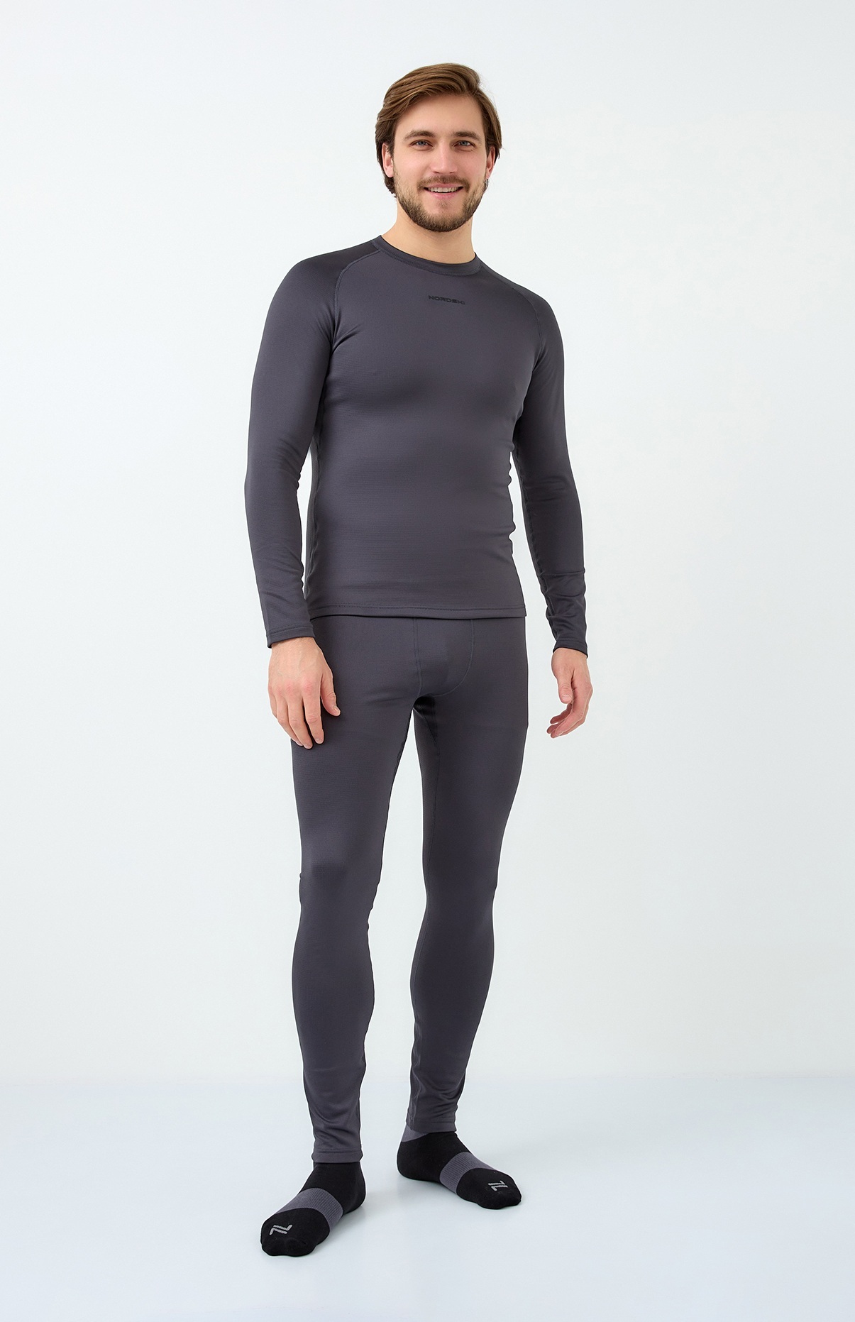 Мужской комплект термобелья Nordski Intense grey