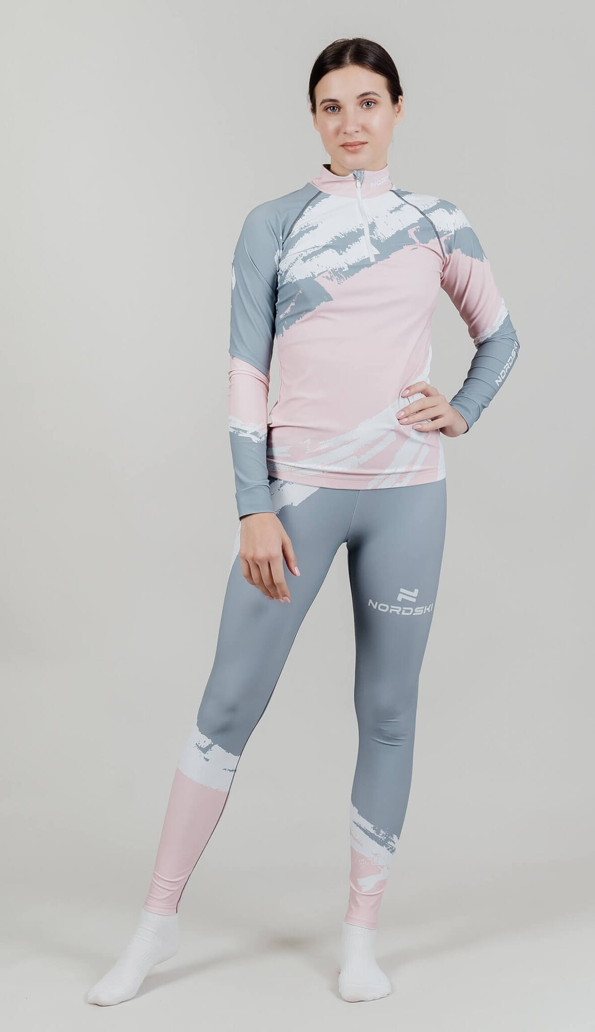 Женский лыжный гоночный костюм Nordski Premium soft pink - 6