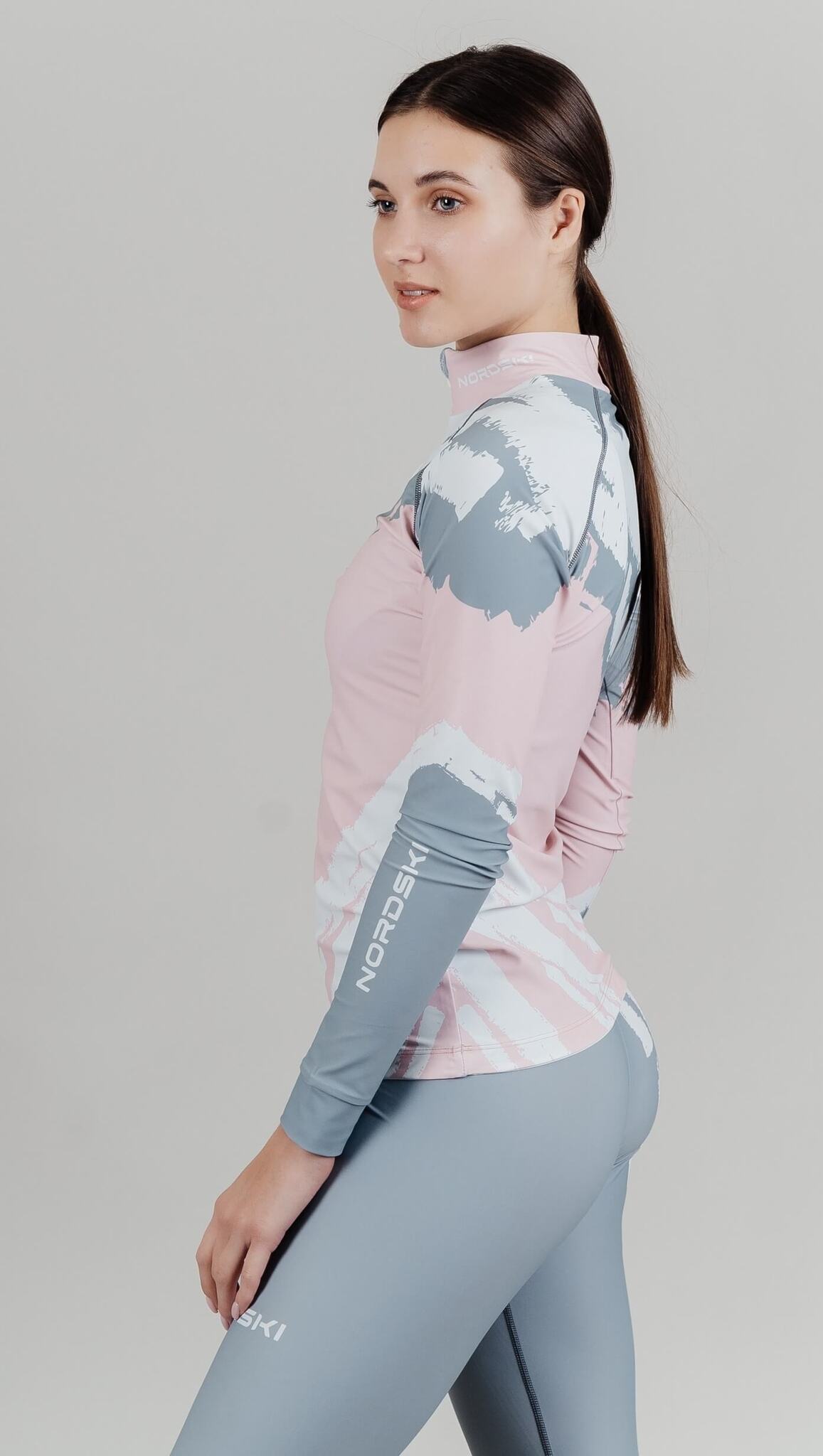 Женский лыжный гоночный костюм Nordski Premium soft pink - 11