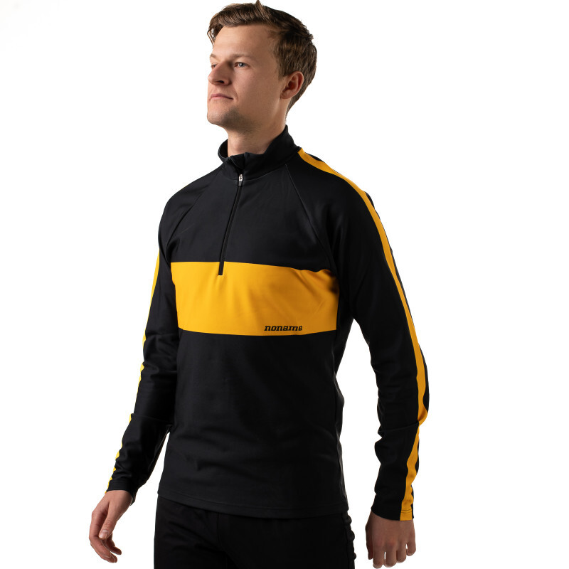 Утепленный гоночный джемпер Noname Thermic 23 унисекс black-yellow
