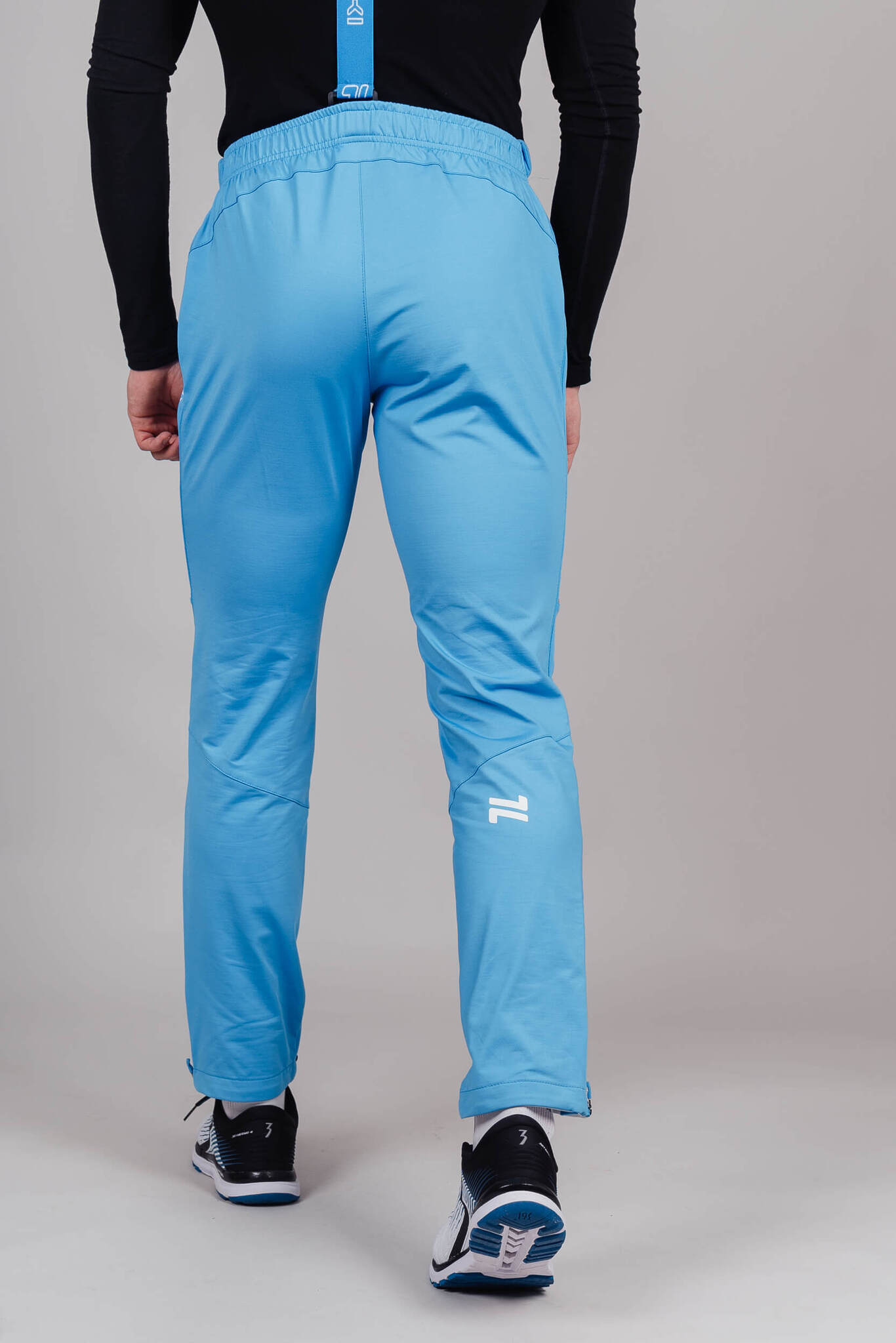 УЦЕНКА-Мужские разминочные лыжные брюки Nordski Premium синие - 8