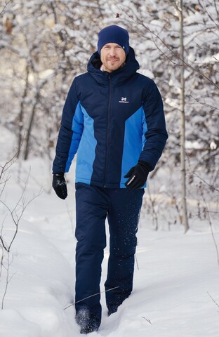 Nordski Base теплый лыжный костюм мужской iris-blue
