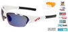 Солнцезащитные очки goggle DRONE white/blue - 1