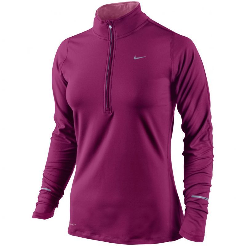 Футболка Nike Element 1/2 ZIP (W) /Рубашка беговая фиолетовая
