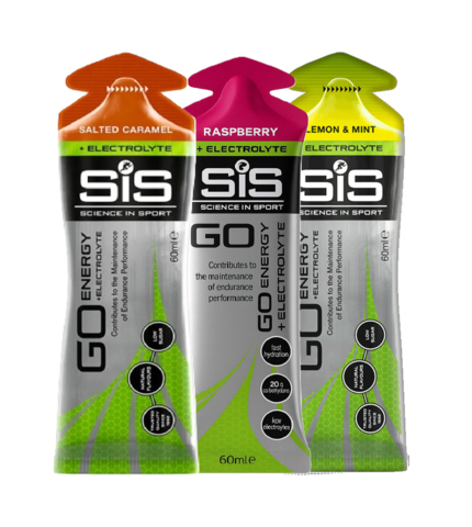 Набор углеводных гелей с электролитами SIS Go Isotonic Gel + Electrolyte 60 мл ассорти 3 шт