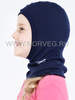 NORVEG SOFT детская шлем-маска с шерстью мериносов синяя - 3