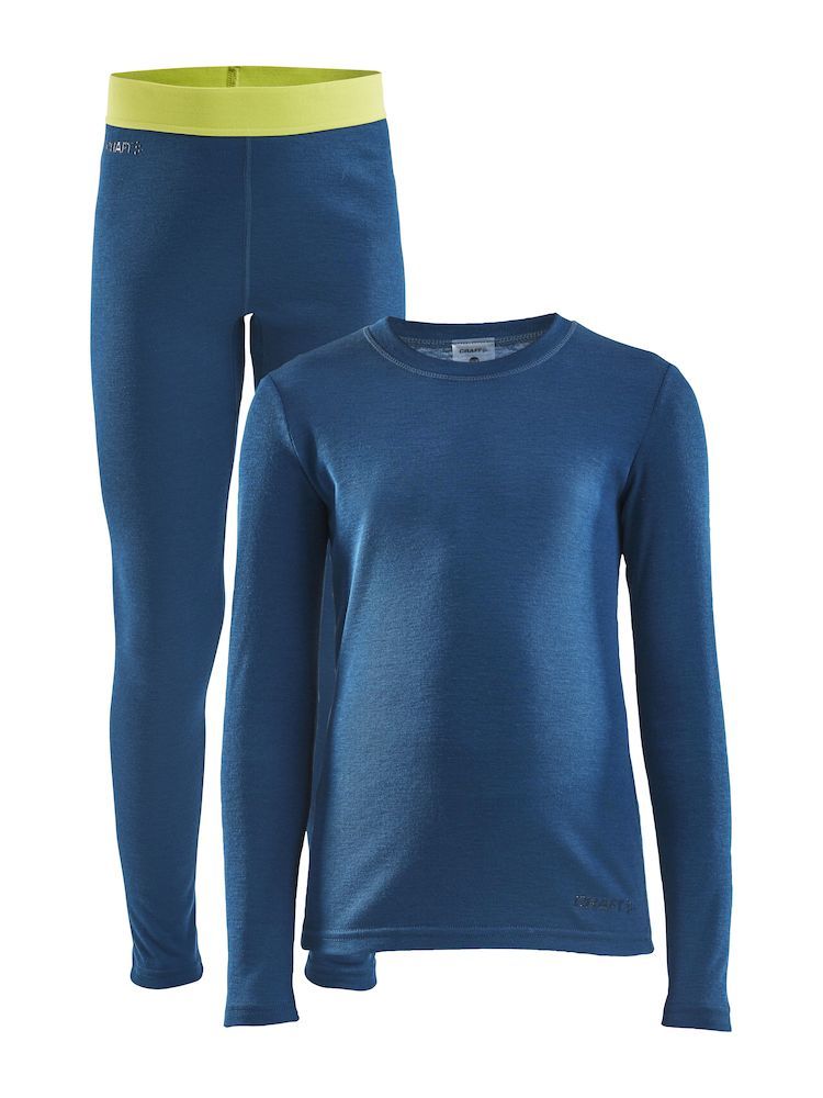 Детский комплект термобелья Craft Jr Core Warm blue