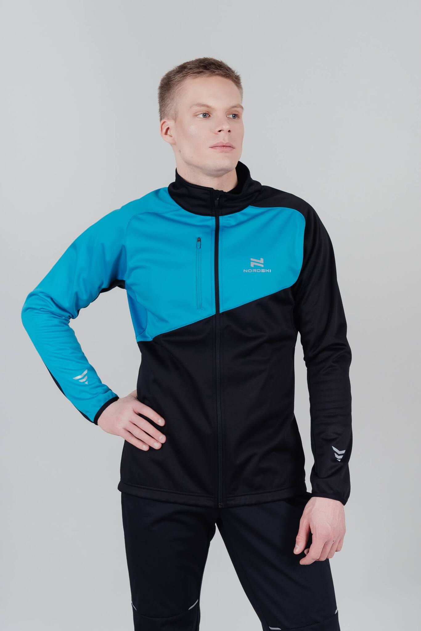 Утепленный лыжный костюм мужской Nordski Premium Active blue-black - 4