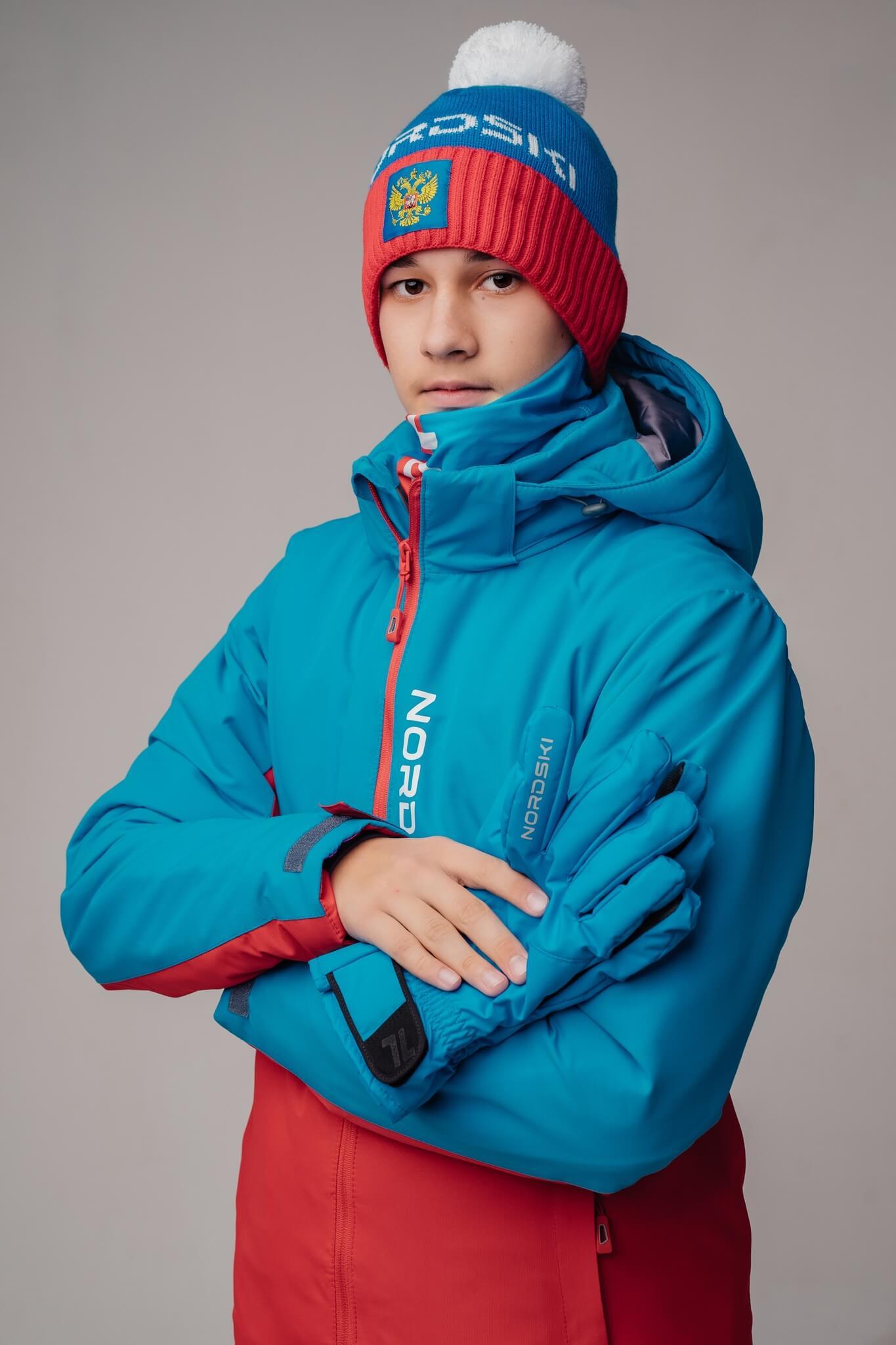 Nordski Jr Montana прогулочная куртка детская blue-red