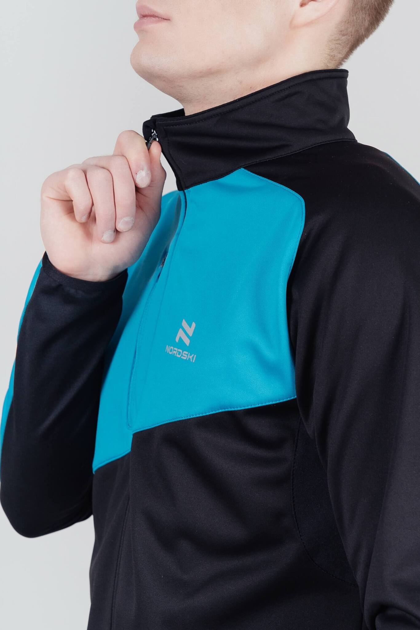 Утепленный лыжный костюм мужской Nordski Premium Active blue-black - 7